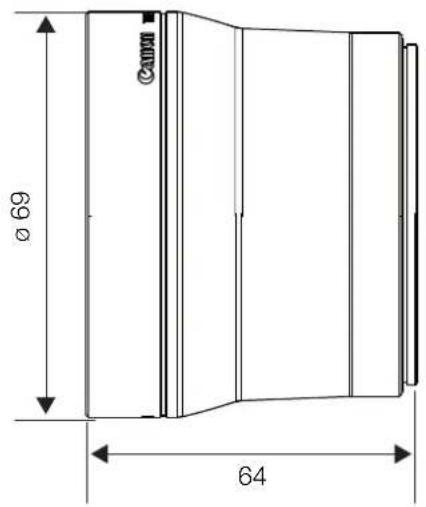 CANON XF705 - ■ Mesures détaillées du TL-H58 - 1