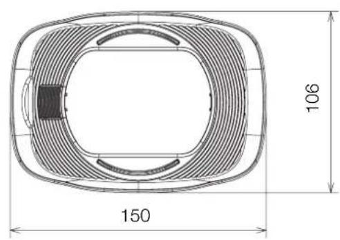 CANON XF705 - Dimensiones detalladas de WA-H58 - 9