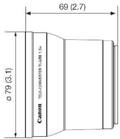 CANON XA55 - TL-U58 Detailed Measurements - 1