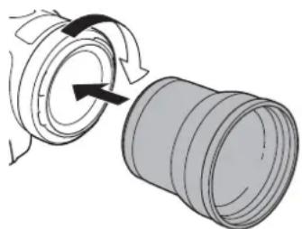 CANON XA55 - Fixation d'un convertisseur télé à laamera - 1