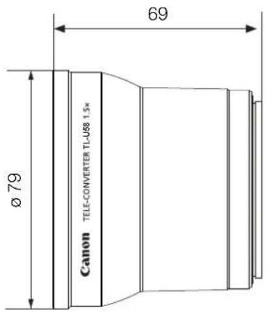 CANON XA55 - ■ Mesures détaillées du TL-U58 - 1