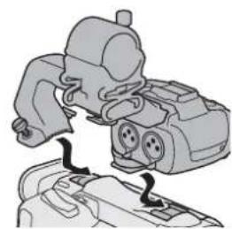 CANON XA55 - Attaching the Handle Unit - 2