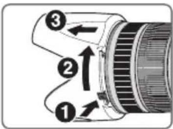 NIKON AFS NIKKOR 70200mm F2.8E FL ED VR - Detaching the hood - 1