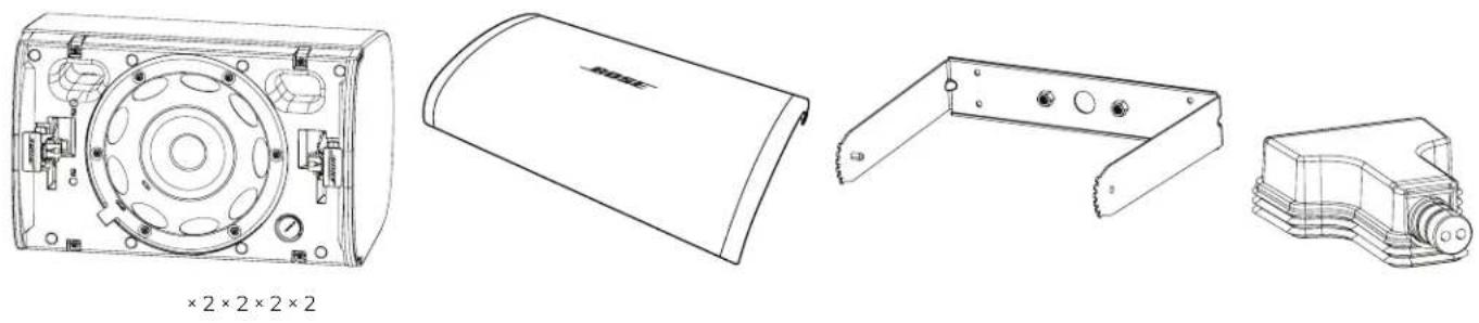 BOSE DesignMax DM6SE - Inhoud van de doos - 1