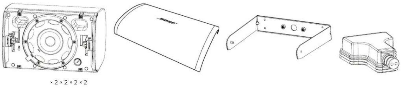 BOSE DesignMax DM6SE - 包装清单 - 1