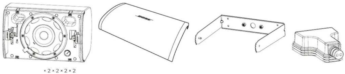 BOSE DesignMax DM6SE - Contenido de la caja - 1
