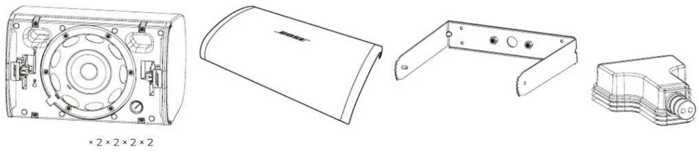 BOSE DesignMax DM6SE - Innhold i pakken - 1
