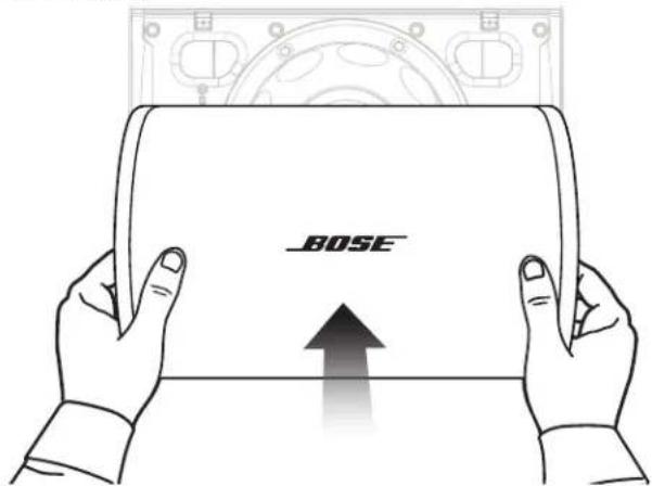 BOSE DesignMax DM6SE - Anbringen der Frontabdeckung - 1