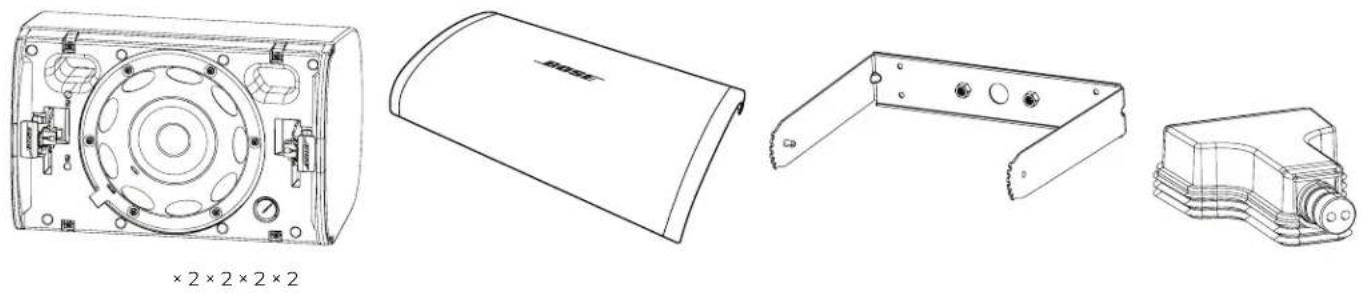 BOSE DesignMax DM6SE - Zawartosc opakowania - 1