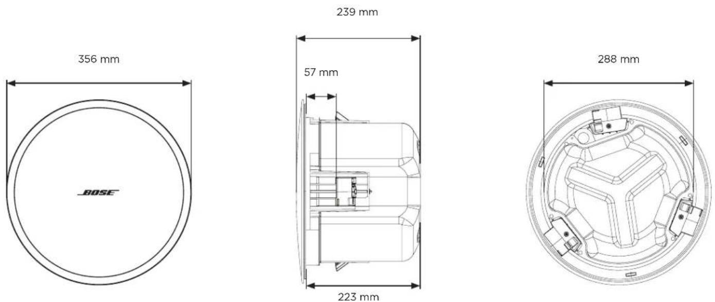 BOSE DesignMax DM6C - 製品寸法 - 1