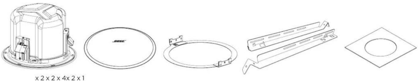 BOSE DesignMax DM6C - Contenu de l'emballage - 1