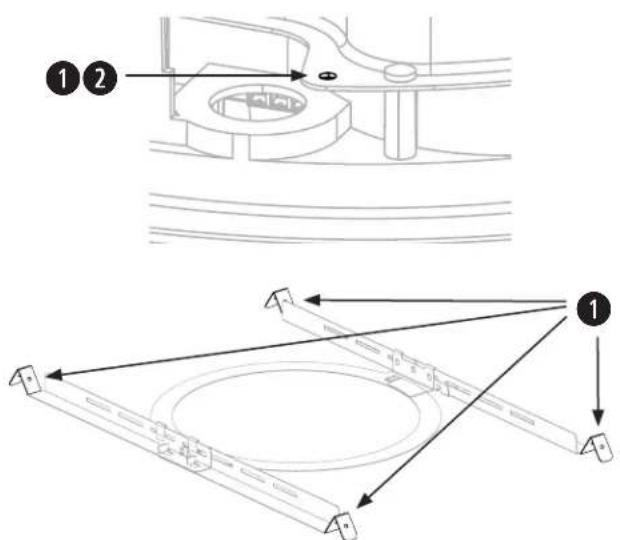 Technical diagram showing mechanical assembly with labeled components and directional arrows indicating motion or force directions.