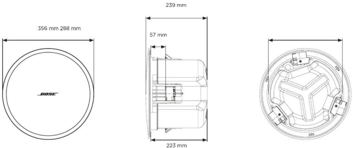 BOSE DesignMax DM6C - Dimensioni del prodotto - 1