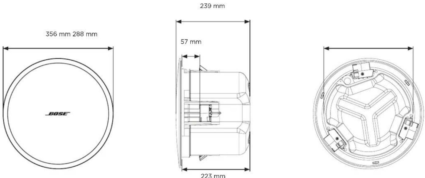BOSE DesignMax DM6C - Produktabmessungen - 1