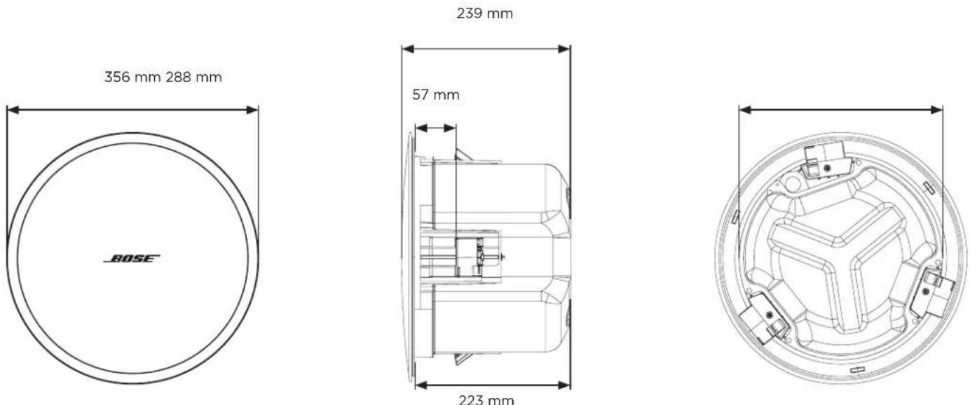BOSE DesignMax DM6C - Afmetingen van het product - 1