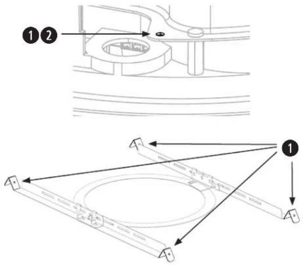 BOSE DesignMax DM6C - Uso de un cable de seguridad - 1