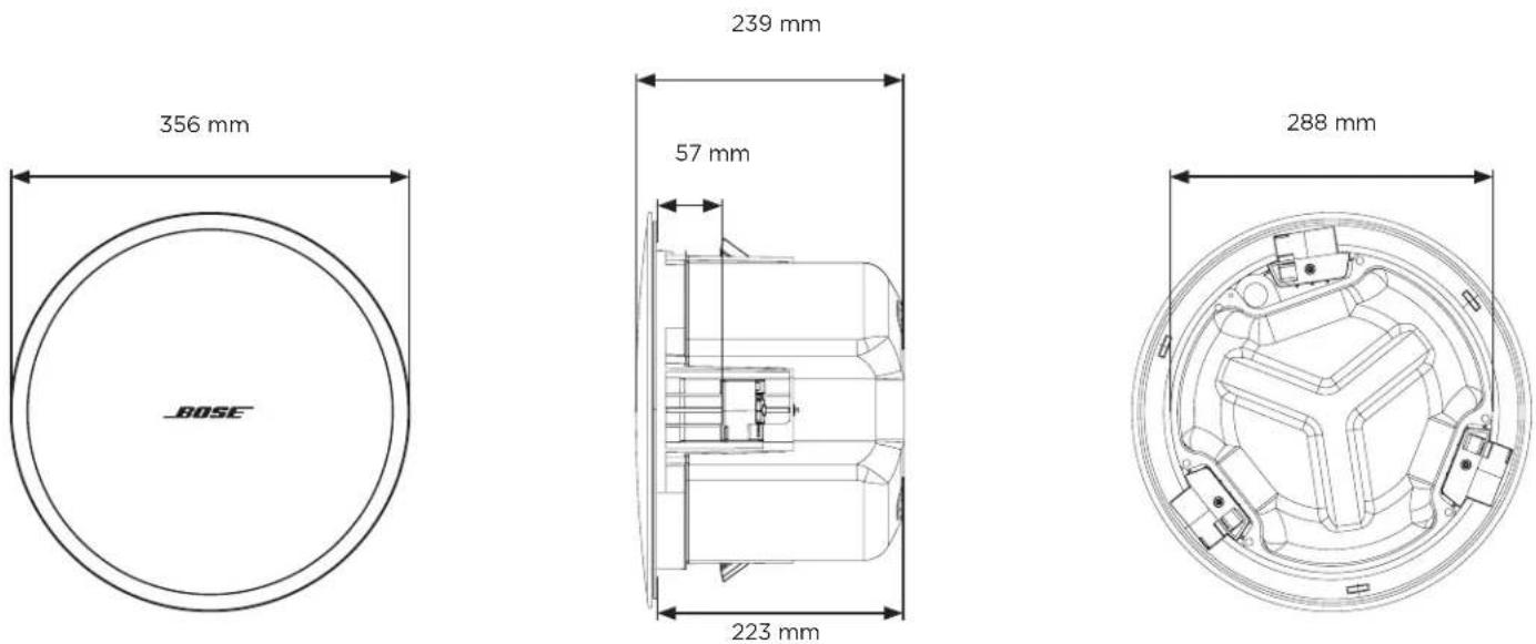 BOSE DesignMax DM6C - Produktmål - 1