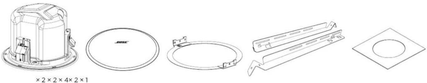 BOSE DesignMax DM6C - Contenido de la caja - 1
