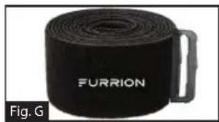 Furrion LIT FBS012NVPBL - Instalación de la correa de velcro - 1
