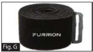 Furrion LIT FBS012NVPBL - Installazione del cinturino in velcro - 1