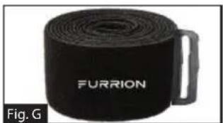 Furrion LIT FBS012NVPBL - Instalação da correia de velcro - 1