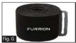 Furrion LIT FBS012NVPBL - Befestigung des Klettbands - 1