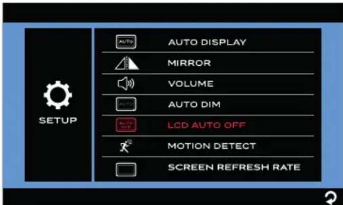 Furrion Vision S FOS07TASF - RéGLAGE DE LA FERMETURE AUTOMATIQUE DE L'ÉCRAN ACL - 1