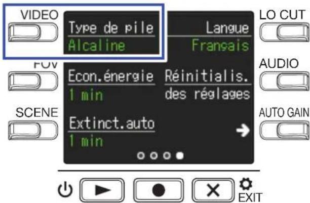 ZOOM Q2n4K - Pressez trois fois — pour changer d'écran de réglages. - 2