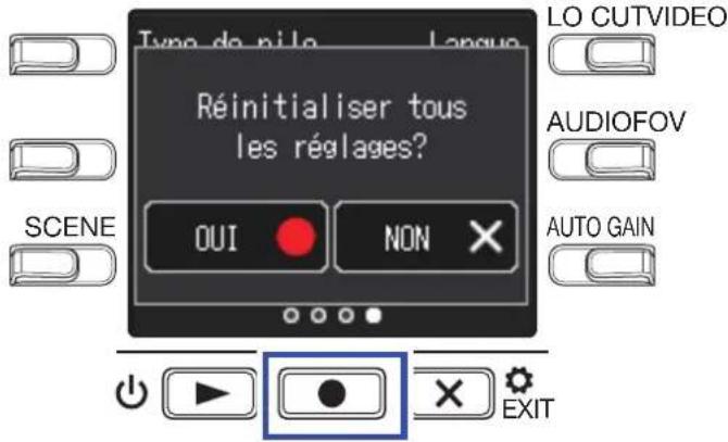 ZOOM Q2n4K - Pressez pour sélectionner OUI . - 1