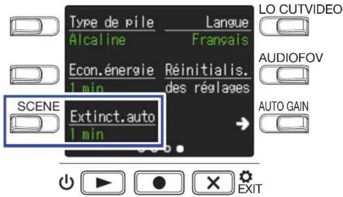 ZOOM Q2n4K - Pressez trois fois — pour changer d'écran de réglages. - 2