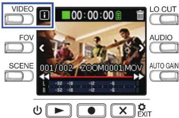 ZOOM Q2n4K - Pressez écran de lecture. - 1