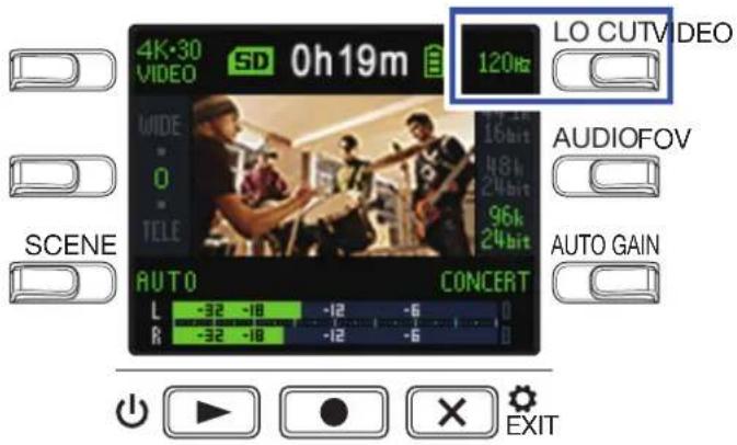 ZOOM Q2n4K - Réglage de réduction du bruit de basse fréquence - 1