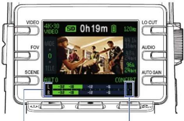 ZOOM Q2n4K - Tournez pour régler le niveau d'enregistrement. - 2