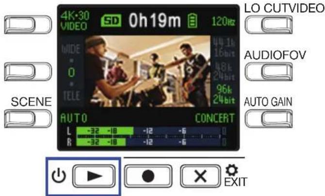 ZOOM Q2n4K - Pressez d'enécran d'enregistrement. - 1