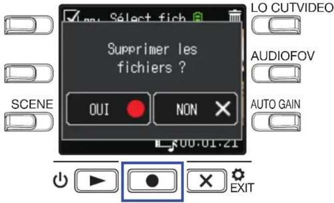 ZOOM Q2n4K - Pressez pour sélectionner OUI . - 1