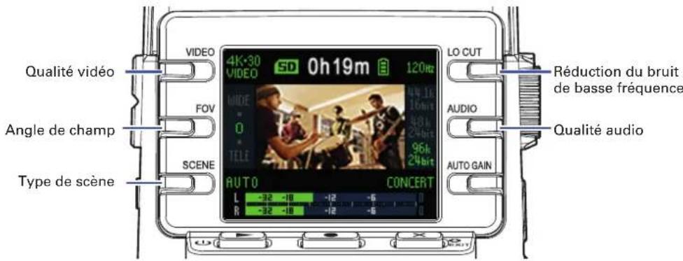 ZOOM Q2n4K - Réglages d'enregistrement vidéo - 1