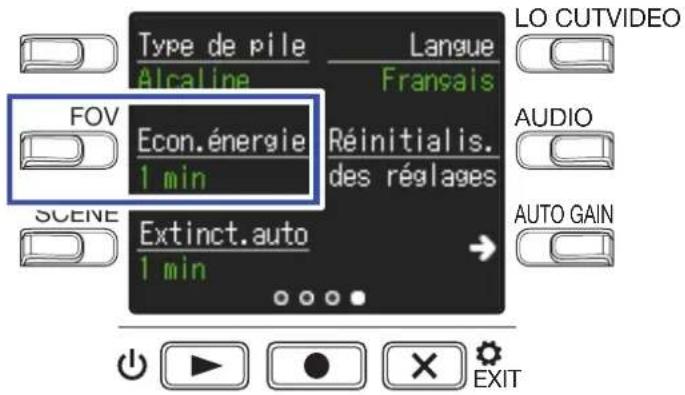 ZOOM Q2n4K - Pressez trois fois — pour changer d'écran de réglages. - 2