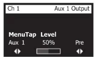 BOSE T8S ToneMatch - Assignnlation des signaux d'entree aux sorties Aux - 1
