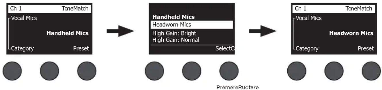 BOSE T8S ToneMatch - Selezione di un preset ToneMatch® - 2