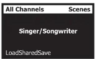 BOSE T8S ToneMatch - Caricamento e salvataggio di scenari - 1