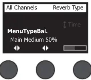 BOSE T8S ToneMatch - Sélection d'un type de réverbération - 1