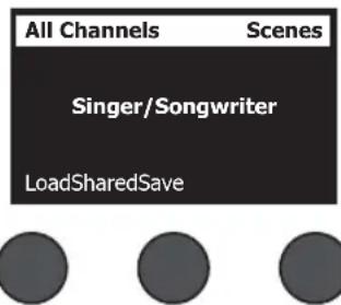 BOSE T8S ToneMatch - Para guardar una escena: - 1