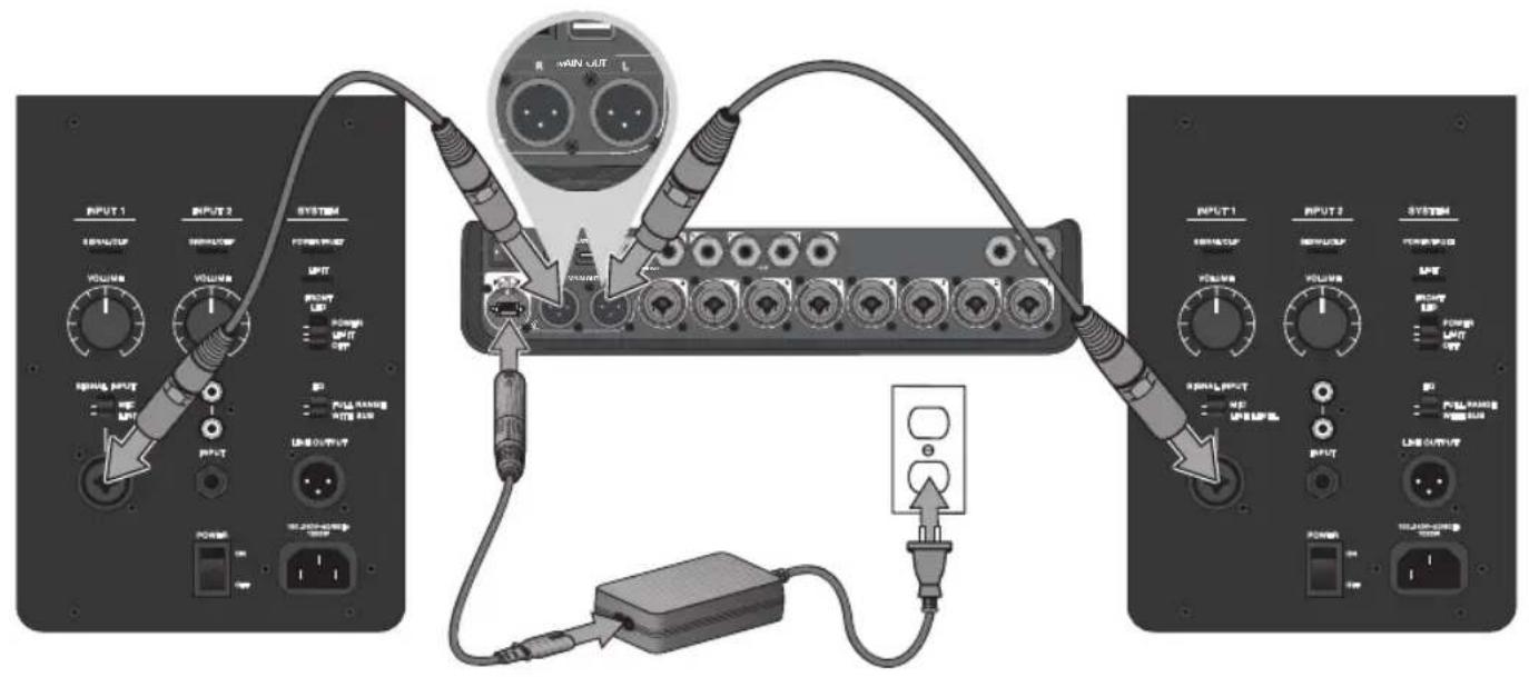 BOSE T8S ToneMatch - 通过模拟端口连接T4S/T8S - 1