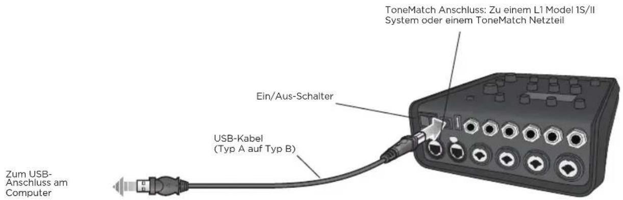 BOSE T8S ToneMatch - T4S/T8S mit dem Computer verbinden - 1