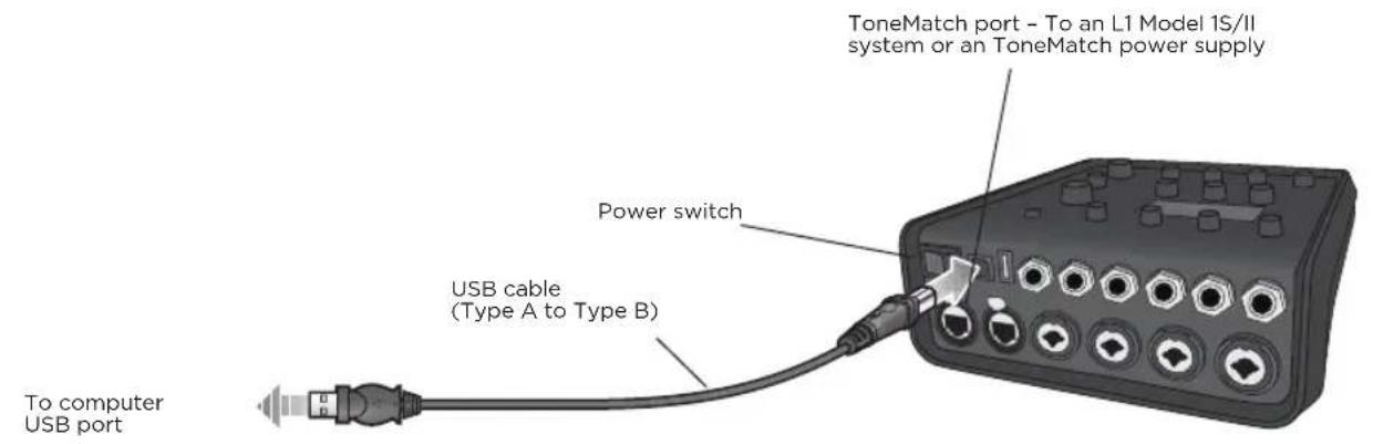 BOSE T8S ToneMatch - Connecting the T4S/T8S to Your Computer - 1