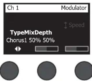 BOSE T8S ToneMatch - Utilizzo degli effetti di modulazione - 1