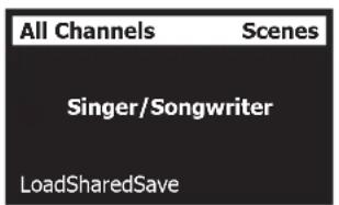 BOSE T8S ToneMatch - Chargement et enregistrement de configurations de sessions (« scenes ») - 1