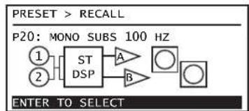 QSC GXD 8 - RAPPEL DE PRERÉGLAGES - 1