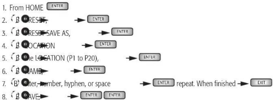 QSC GXD 8 - PRESET SAVE AS - 1