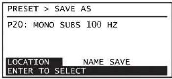 QSC GXD 8 - PRESET SAVE AS (CoxpaHnTb npedyctaHOBky KaK) - 9